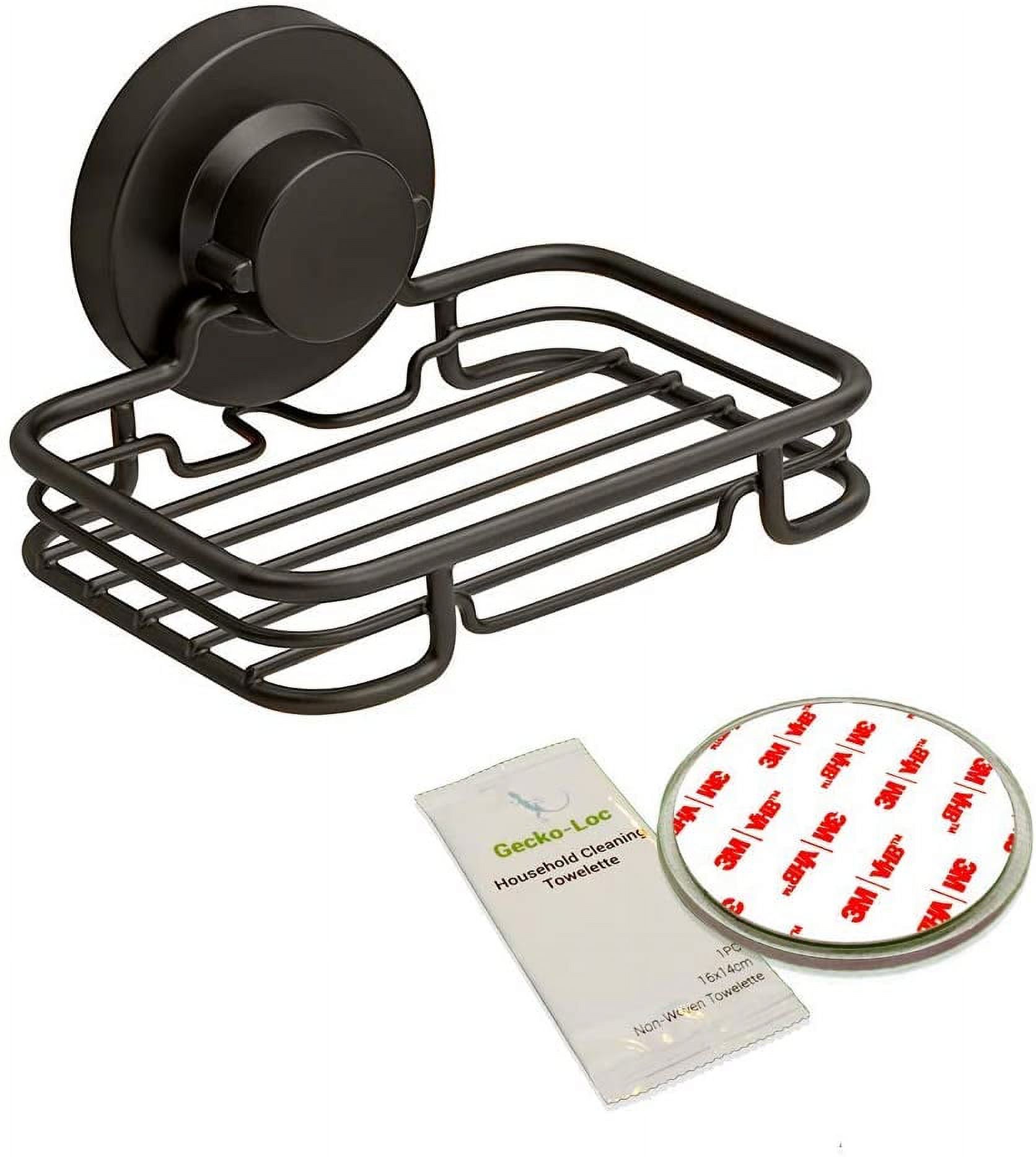 Soap Dish Suction mounting Bath soap bar Holder for Bathroom, Metal