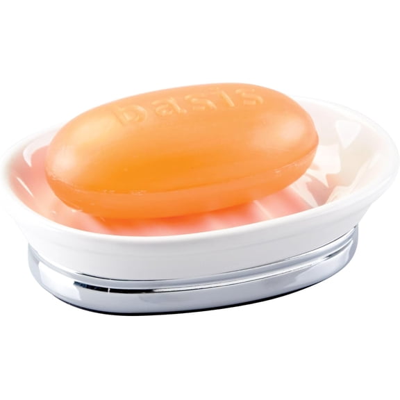 Soap Dish for Bar Soap York Collection White