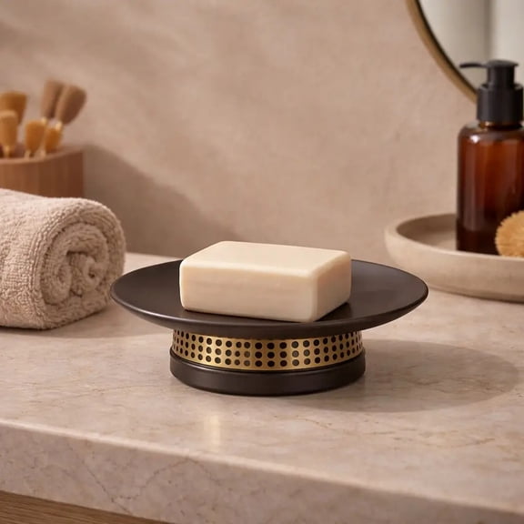 Soap Dish for Bathroom Counter,Shower & Kitchen Copper/Orb