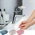 thumbnail image 1 of Soap Dish with Drainage Tray for Bathroom and Kitchen – Non-Slip Portable Soap Holder to Keep Soap Dry and Clean, 1 of 7