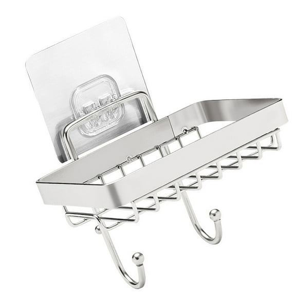 STRANDCHIC Soap Shower Holder Silver Stainless Steel Draining Soap Dish 1Pcs