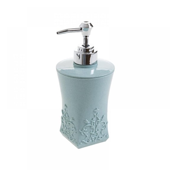 Soap Dispenser - 17 Oz Plastic Soap Dispenser with Pump, Refillable Liquid Bottle Dispenser, Premium Hand Dispenser for Bathroom, Kitchen, Countertop(Blue,Square)