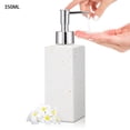 thumbnail image 1 of Soap Dispenser, 350ml/11.8oz Glass Liquid Soap Pump Dispenser, Refillable Dish Soap Dispenser for Kitchen Bathroom Washroom, Gift for Mother's Day (White Bottle with Gold Spot), 1 of 8