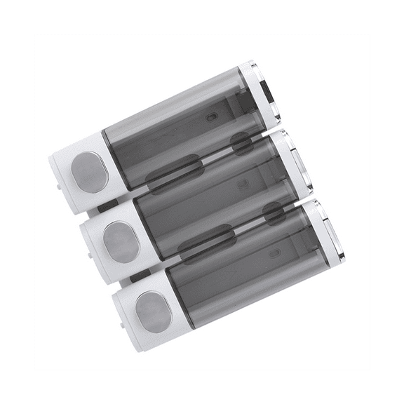 Soap Dispenser Bathroom 3 , Clear Liquid Shower Soap Dispenser with Mounting Screws for Shower Wall