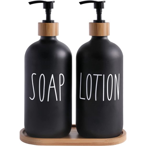 Soap Dispenser Bathroom Set Hand and Lotion Soap Dispenser Set for