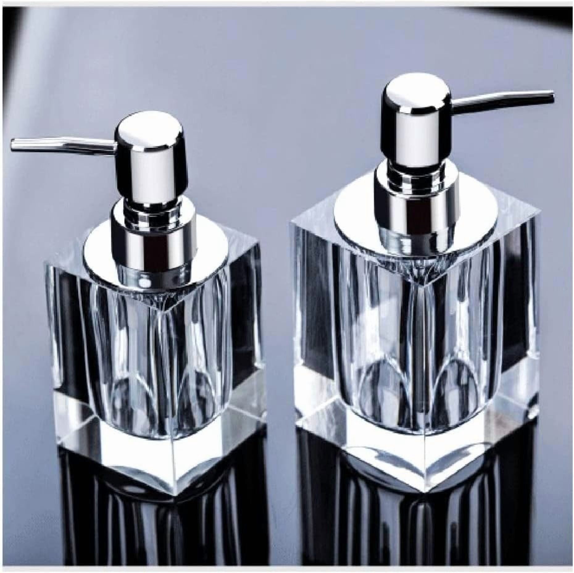 Soap Dispenser Bathroom Shower Dispenser, Bathroom Detergent Bottle, Manual Soap Dispenser, Soap Bottle Crystal Glass Soap Pump 1pc Liquid Dispenser Lotion Bottle (Size : 100ml)
