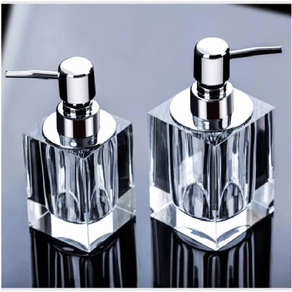 Soap Dispenser Bathroom Shower Dispenser, Bathroom Detergent Bottle, Manual Soap Dispenser, Soap Bottle Crystal Glass Soap Pump 1pc Liquid Dispenser Lotion Bottle (Size : 100ml)