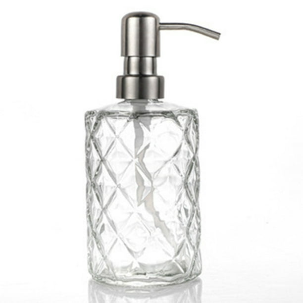 Soap Dispenser Clear Glass Hand Dish Soap Dispensers Bathroom with