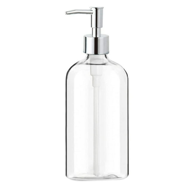 Soap Dispenser Clear Glass Soap Dispenser with Pump 16 Oz Refillable
