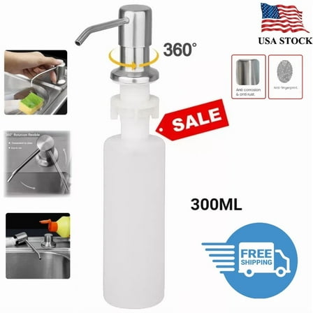 Soap Dispenser For Kitchen Sink Brushed Nickel Built In Sink Soap Dispenser