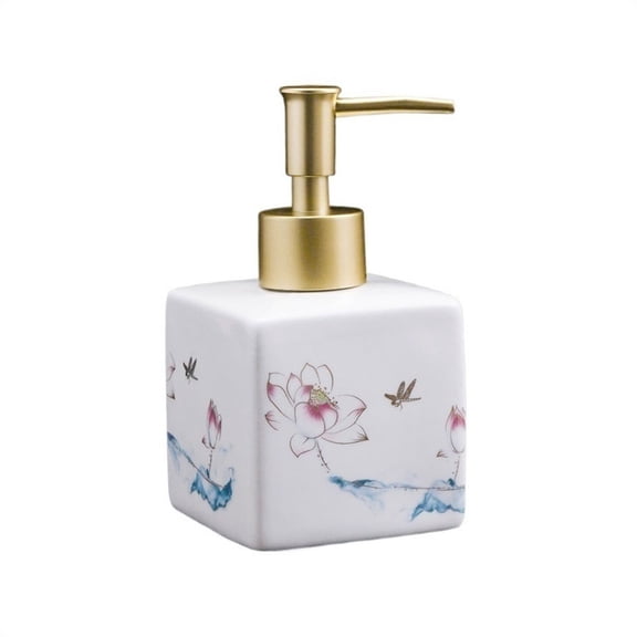 High Color Value Press Bottle Shampoo Body Wash Dispenser Bottle Press Type Empty Bottle Hotel Ceramic Lotion Bottle
