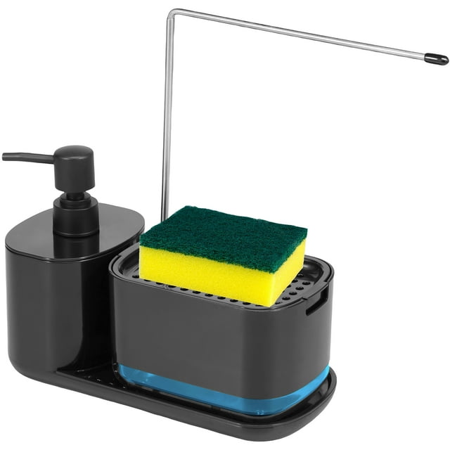 Soap Dispenser Kitchen Set with Tray Multifunctional Kitchen Press Soap