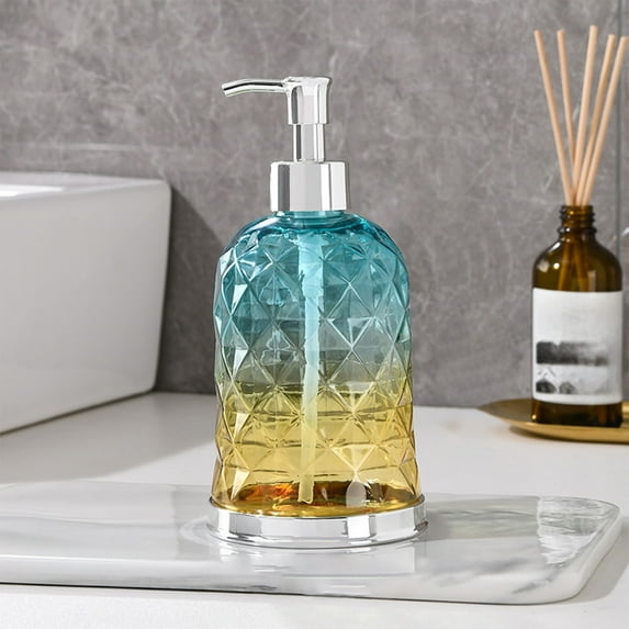 Soap Dispenser, Matte Black with Non-Slip Coaster 304 Stainless Steel Metal Pump Hand Sanitizer Bottle for Bathroom, and Kitchen