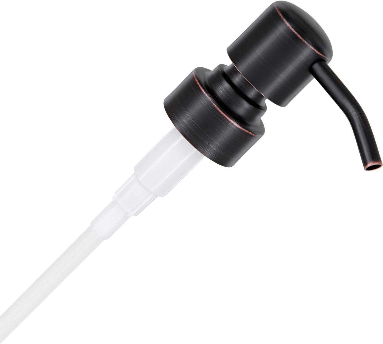 Soap Dispenser Pump, 2 Matte Black Nozzles W/ 4 Tubes, Liquid Hand Soap