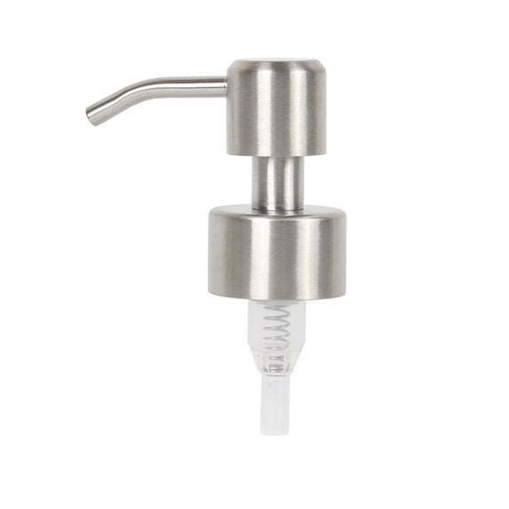 Soap Dispenser Pump Replacement, Thread Liquid Hand Soap Pump Head, Durable No Rust Leak Proof for Refillable Bottles Silver2 (2Pcs)