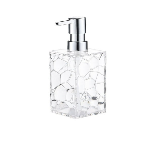 Soap Dispenser - Qyaukm 2 Pack Proof Clear Soap Dispenser Acrylic Plastic Hand Soap Lotion Dispenser Set for Bathroom Decor Kitchen College Dorm, 2*Rust-Proof Soap Dispenser