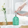thumbnail image 1 of Soap Dispenser, Refillable Glass Hand Sanitizer Bottle Lotion Pump Container Decorative Bathroom Countertop Kitchen Sink Shampoo Body Wash Household Use, 1 of 6