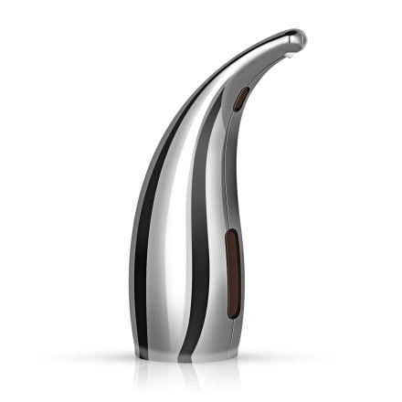 Soap Dispenser,Touchless Bath Kitchen Countertop Automatic Soap Dispenser with Infrared Motion Sensor,IPX6 Waterproof.Perfect for Bathroom and Kitchen.（silvery）