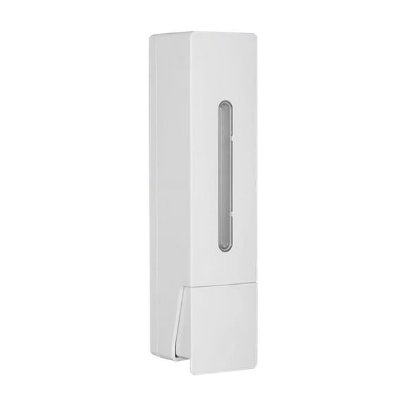 Soap Dispenser | Wall Mounted Manual Press | 400ml Capacity, No-Drill Installation, Leakproof Design | Plastic, Ergonomic Push | White | Bathroom & Kitchen