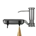 thumbnail image 1 of Soap Dispenser for Kitchen Sink, Brushed Nickel Stainless Steel Pump Head with 39.5 inches Extension Tube. Soap dispenser shelf with hooks, 1 of 7