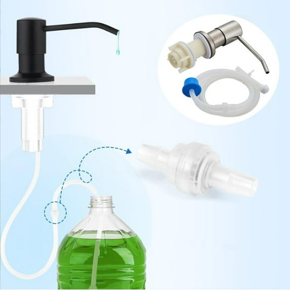 Soap Dispenser for Kitchen Sink Kitchen Sink Soap Dispenser 47" Extension Tube Connect to Sink Soap Dispenser Pump