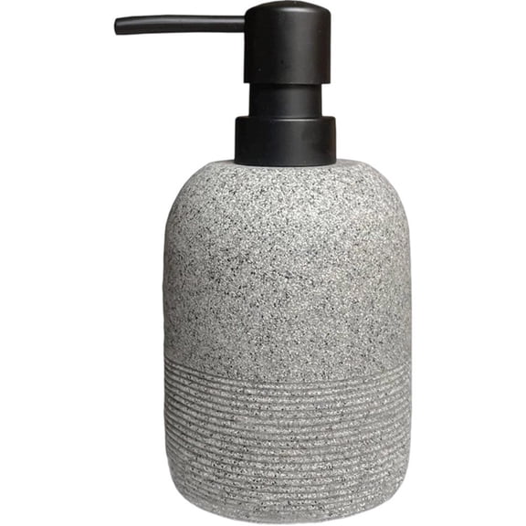 Soap Dispensers Luxurious Hand Dish Lotion Shampoo Soap Dispenser Jar, Sandstone Textured Resin Soap Pump Bottles for Kitchen Bathroom Countertop
