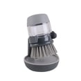 thumbnail image 1 of Soap Dispensing Dish Brush, Handheld Kitchen Scrubber with Sponge and Bristle Heads, Built-in Liquid Storage for Washing Pots, Pans, and Dishes Without Touching Detergent, 1 of 2
