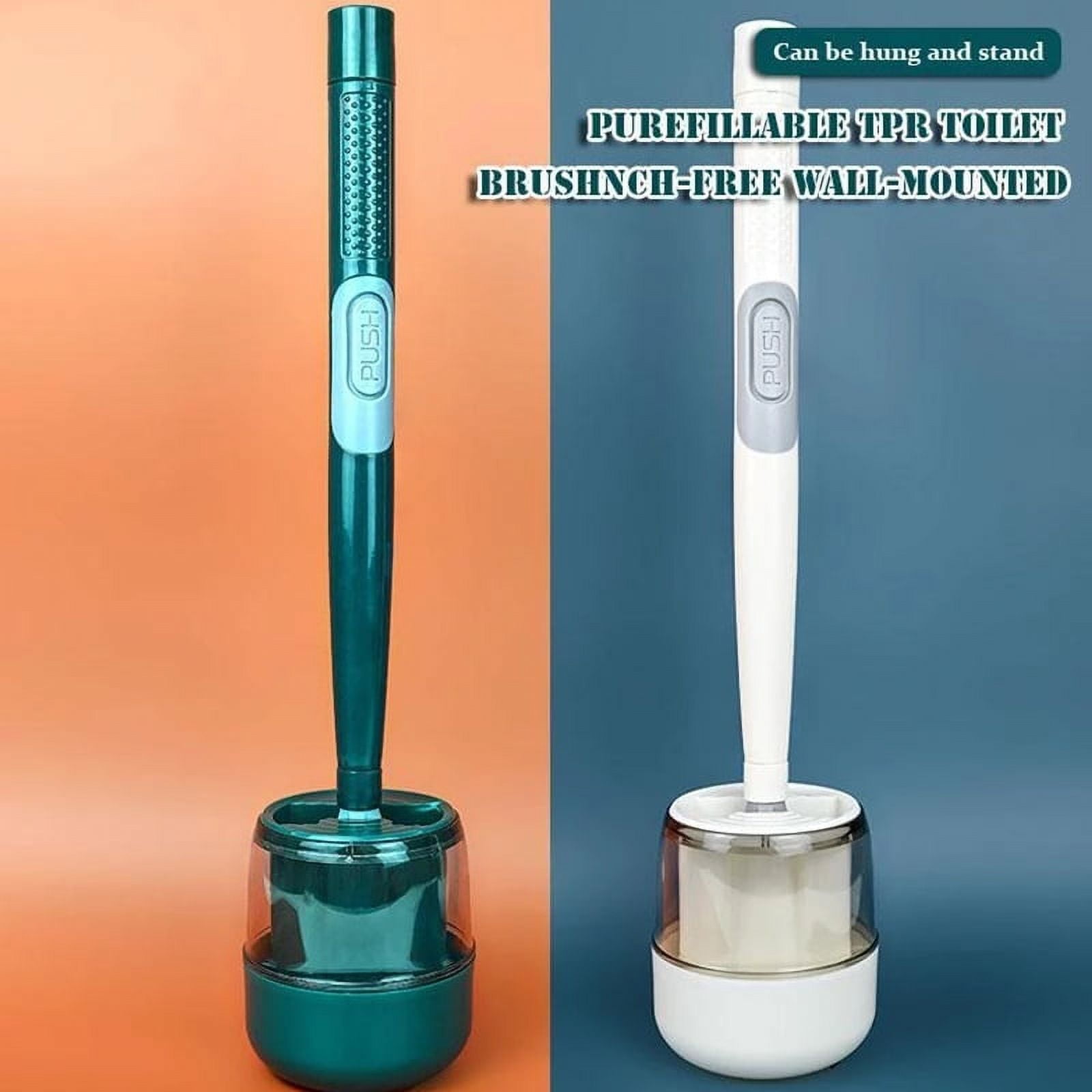 New Toilet Brush with Soap Dispenser Toilet Cleaning Brush with Long Handle  Cleaning Brush with Holder Bathroom Use Toilet Brush