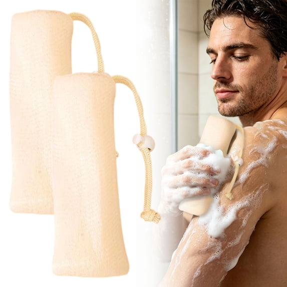 Soap Foaming Mesh Bag, Soap Saver Bag, Soap Loofah Pouch, Exfoliating Soap Bag, Soap Scrubber Pouch, Drawstring Soap Storage Pouch, Hanging Quick Dry Mesh Soap Bag 2Pcs