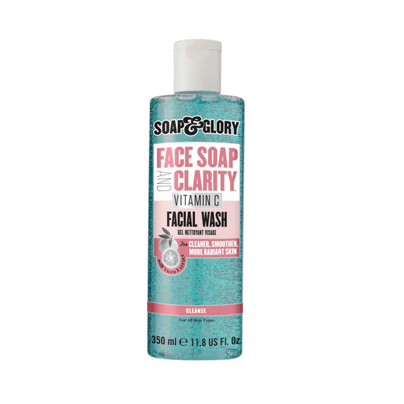 Soap & Glory Face Soap and Clarity 3-in-1 Daily Vitamin C Facial Wash, 11.8 fl oz