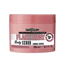 Soap & Glory Flake Away Exfoliating Body Scrub with Shea Butter, Original Pink Scent, 10.1 oz