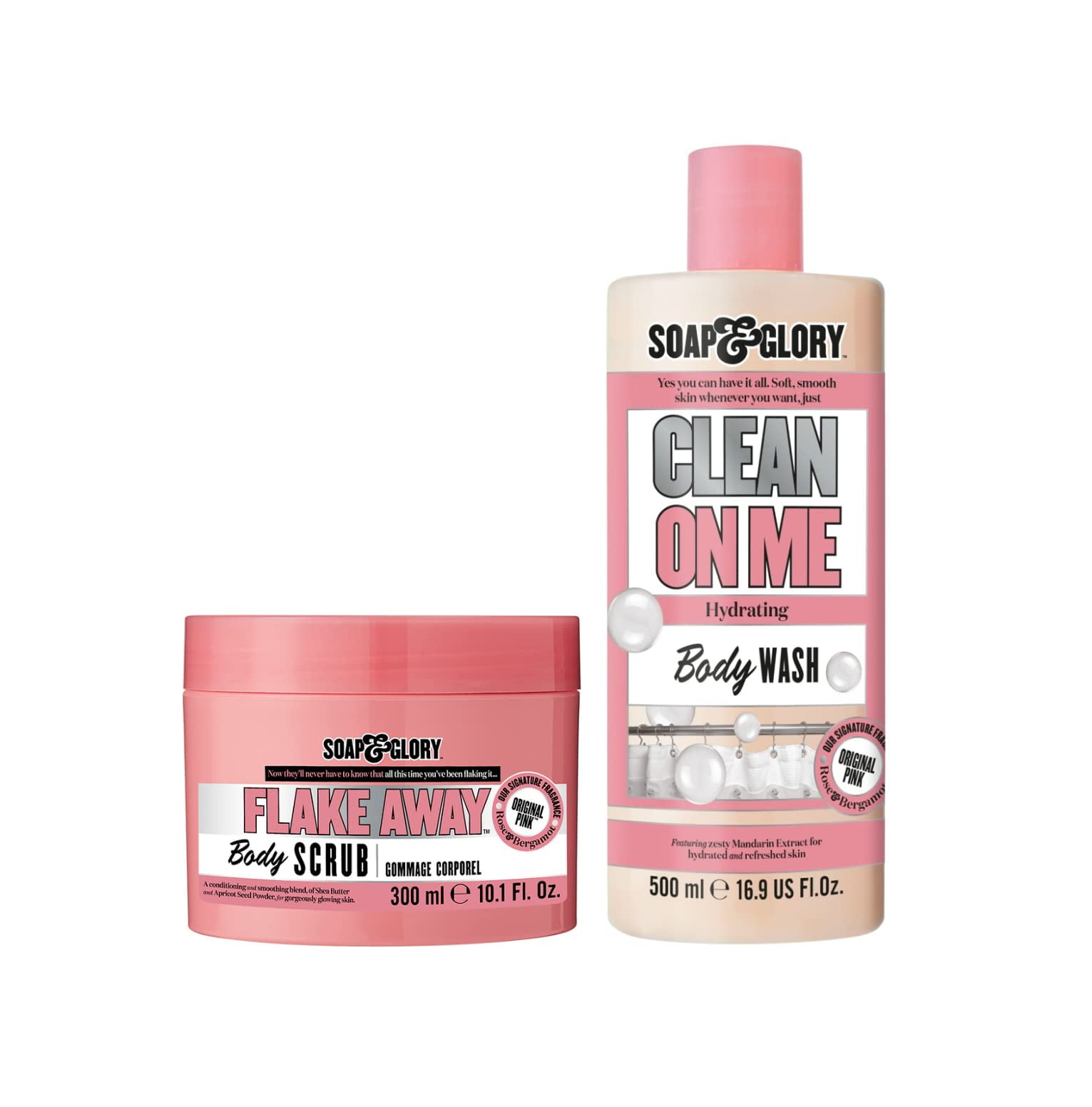 Soap & Glory Original Pink Wash & Polish Pairing Flake Away Smoothing