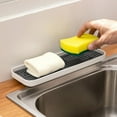 thumbnail image 1 of Soap Hold, Large Rectangular Soap Box, Plastic Tray, Disassembled Upper Layer, Multiple Soaps Storage, Drainage Holes, Raised Ridges, for Bathroom Kitchen, 1 of 6