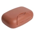 thumbnail image 1 of Soap Holder Case with Draining Layer,Portable Soap Box,Travel Leakproof Soap Storage Container,Plastic Soap Dish with Lid Cover for Bathroom Shower Kitchen Travel Camping Hiking Gym Outdoor(Brown), 1 of 9