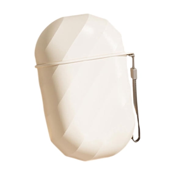 Soap Holder Container with Hanging Rope, Portable Bar Soap Saver Scrubber Case for Bathroom Kitchen Travel Dorm (White)