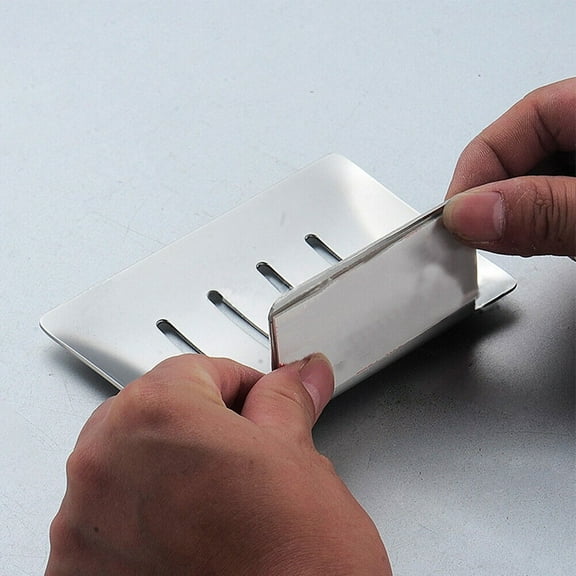 Soap Holder Dish For Storing Bathroom Stuffs Black Durable High Quality Practical Silver Stainless Steel Combs Silver Smile Home