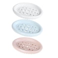 thumbnail image 1 of Soap Holder Drainer Silicone Rack Tray Dish Saver Container Silica Drying Storage Draining Desktop Tub Slotted Shelf, 1 of 9