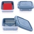 thumbnail image 1 of Soap Holder Leakproof Travel Soap Dish with Lid Draining Soap Bar Holder with Drainage Layer Square Soap Container Portable Soap Case for Traveling Camping Outdoor Gym Bathroom Shampoo Soap Essential, 1 of 7