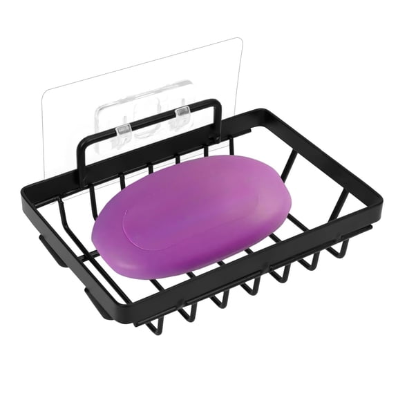 Soap Holder Self Draining Soap Dish Razor Holder for Shower Wall Not Punched Easy Clean Bar Soap Holder Fit for Bathroom, Kitchen Sink
