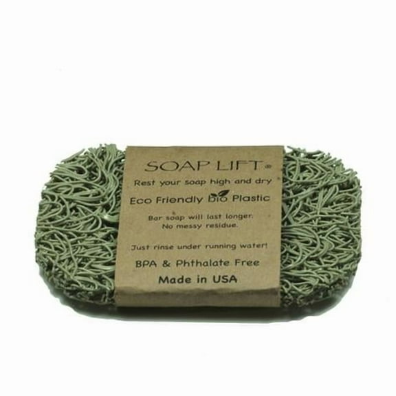 Soap Lift  0.25 x 4.5 x 3 in. Bio Plastic Bar Soap Saver - Sage