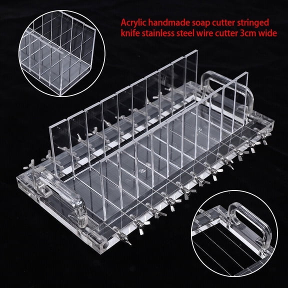 Soap Loaf Cutter, Handmade Soap Cutting Tool Wire Slicer Acrylic Stainless Steel