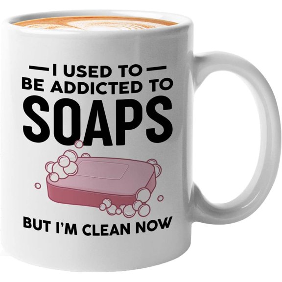 Soap Maker Mug White 11oz - Used To Be Addicted - Soap Maker Soap Making Handmade DIY Fragrance Soap Bar