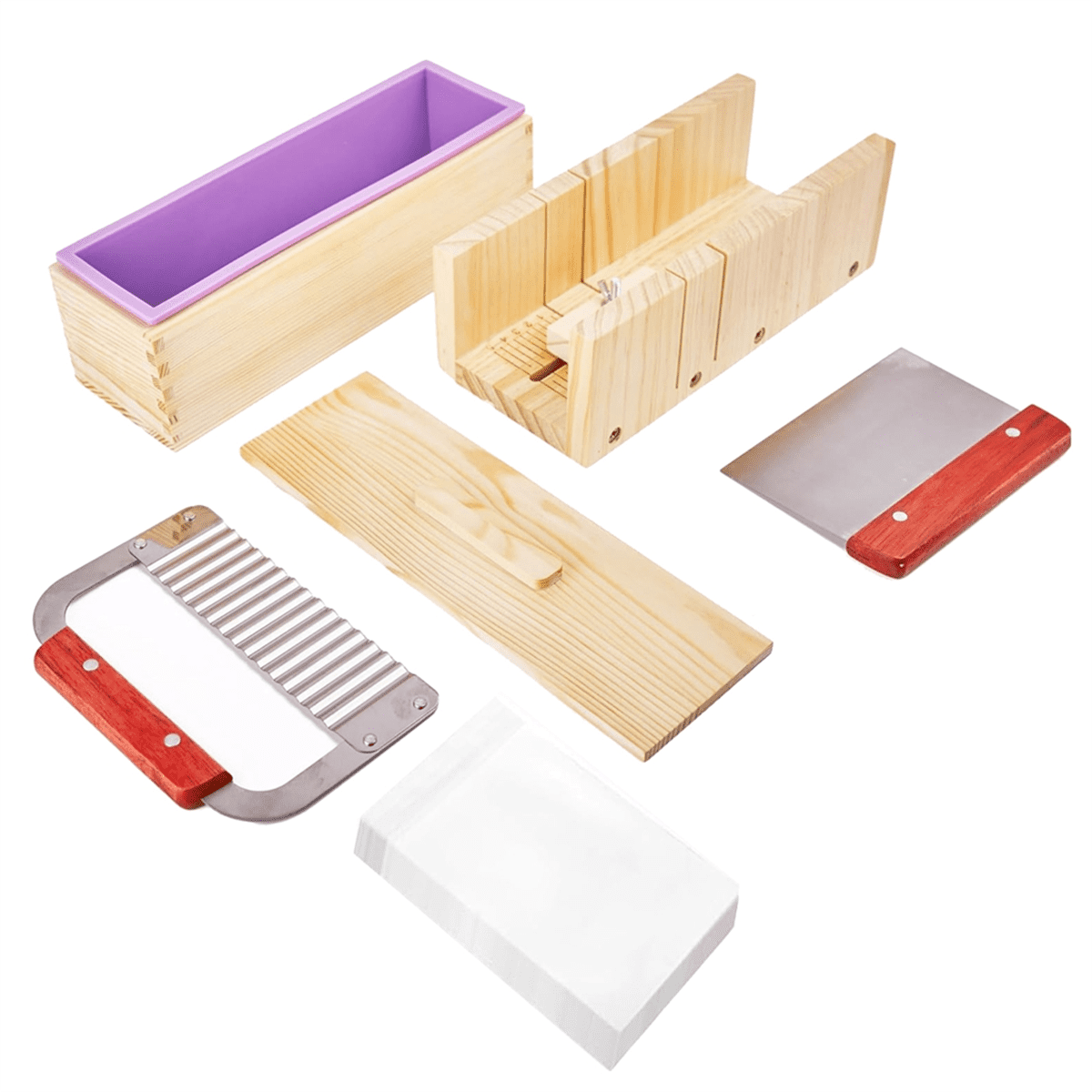 Soap Making Kit, 42 OZ Molds with Adjustable Measuring Box