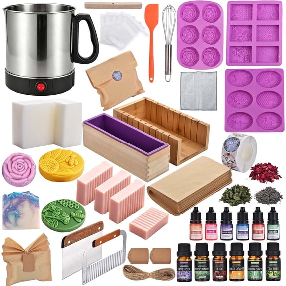 Soap Making Kit for Adults Soap Making Supplies with Melter Pot