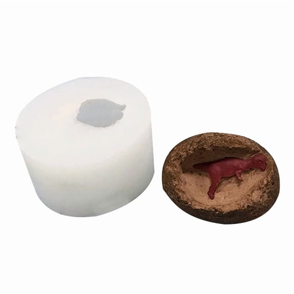 Soap Making Supplies Cake Decorating Tools Christmas Little Dinosaur for Fossil Silicone Soap Mold Household Candle Mold