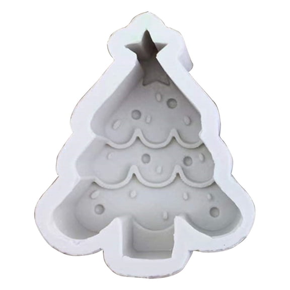 Soap Making Supplies Cake Decorating Tools Christmas Tree Gingerbread Man Shape Art Silicone Soap Mold Candle Molds Gift