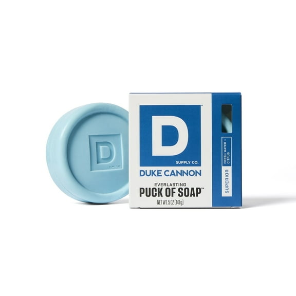 Duke Cannon Supply Co. Bar Soap Puck - Disc-Shaped Men's Soap With Masculine Scents - All Skin Types - Superior (5 oz)