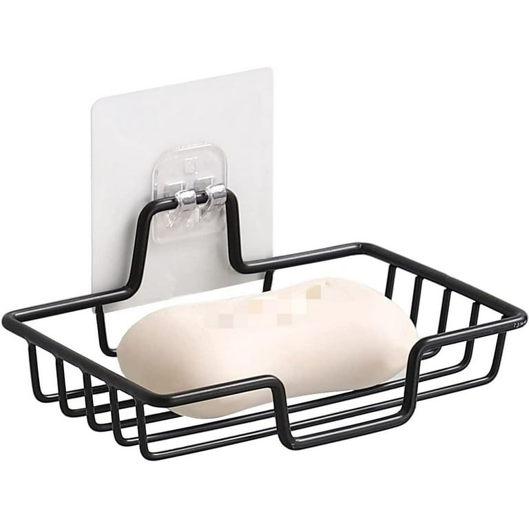 Soap Rack Wall Mounted Soap Holder Stainless Steel Soap Sponge Dish  Bathroom Accessories Soap Dishes Self Adhesive 