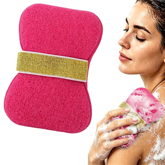 Soap Saver Bag, Rough and Soft Exfoliation Soap Pouch for Bar Soap, Soap Mesh Pocket Bar Holder for Washing Body, Soap Sack Sponge Bag for Shower Bath, Hot Pink