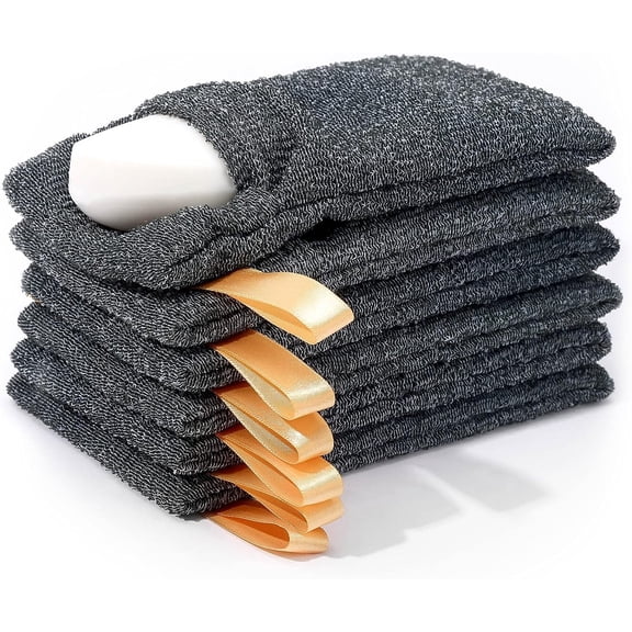 Soap Saver Pouch – 6-Pack Mesh Bar Soap Holder with Drawstring, Shower Scrubber for Bath, Quick-Drying, Travel-Friendly, Creates Rich Foamy Lather